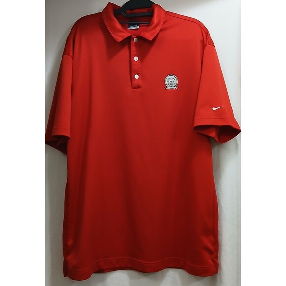 Nike Golf Sphere Dry React Red Polo Embroidered 2006 PGA Medinah Championship XL - Picture 1 of 6